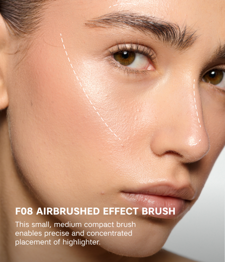 Tapered Highlighter Brush 08 Meikkisiveltimet